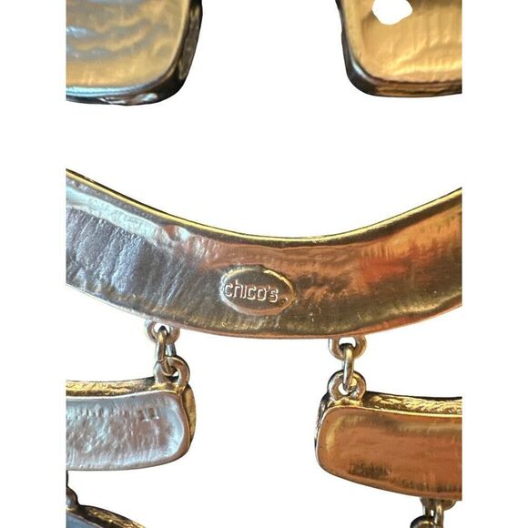 Chicos Wavy Gold-Tone Multi-Strand Statement Necklace For Women - Picture 4 of 5